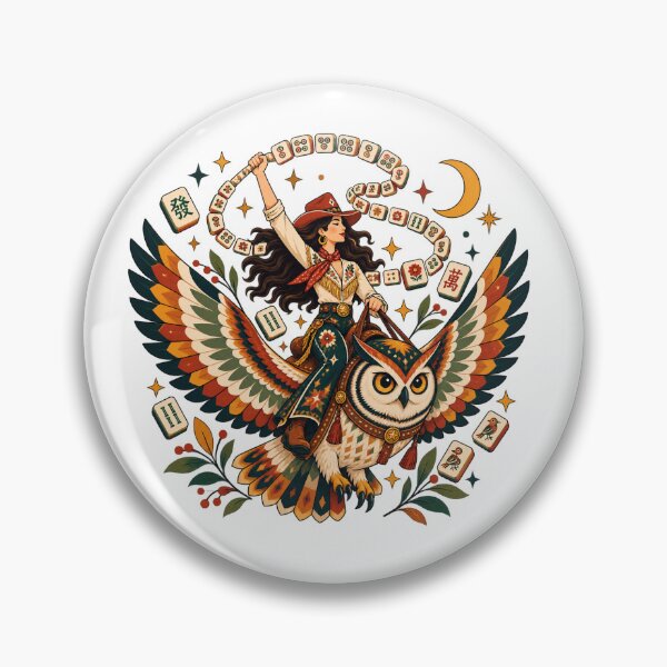 Item preview, Mystic Fortune Teller Owl Mahjong Illustration designed and sold by CByLimbo.