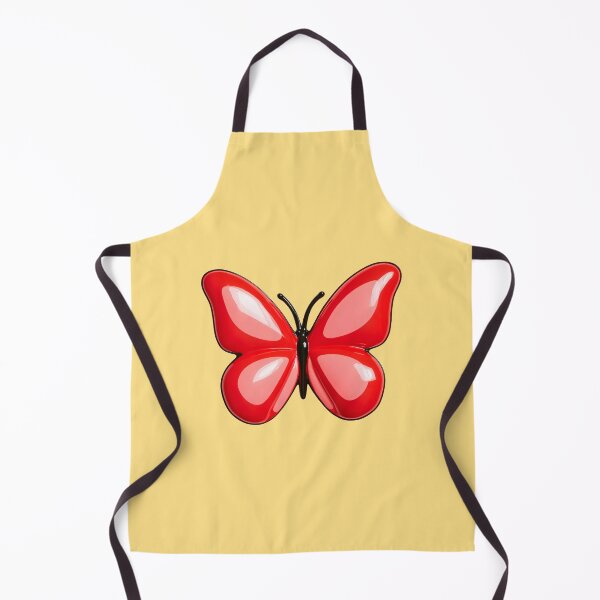 Item preview, Red Glossy Puffy Butterfly Retro Pop Art designed and sold by daila70.