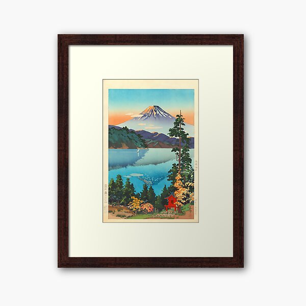 Lake Ashi In The Hakone Hills in Early Autumn Tsuchiya Koitsu Print Framed Art Print