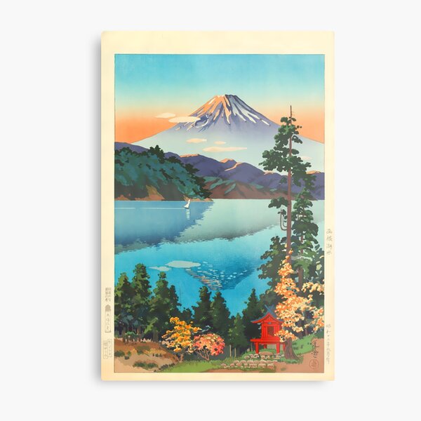 Lake Ashi In The Hakone Hills in Early Autumn Tsuchiya Koitsu Print Metal Print