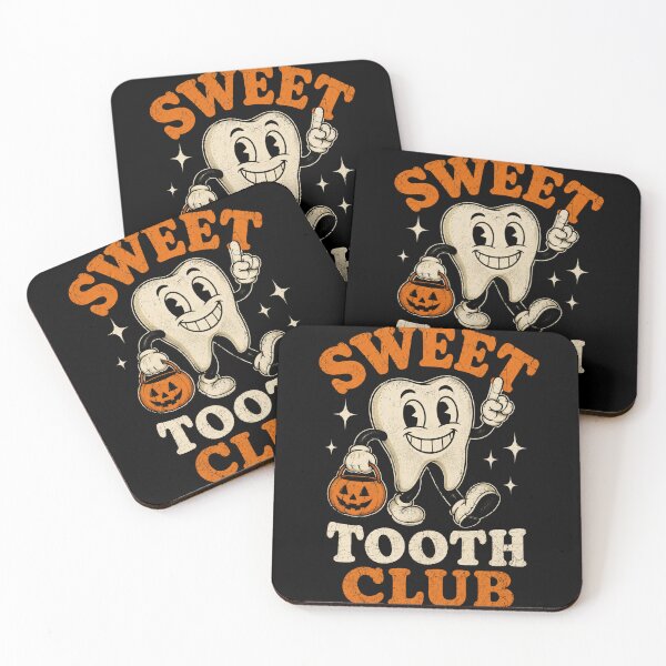 Item preview, sweet tooth club smiling candy tooth halloween art designed and sold by anapldv.