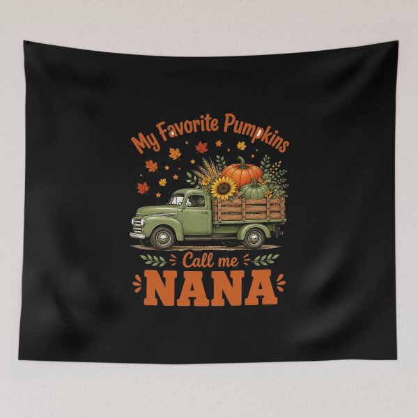 Item preview, Pumpkins Calling Me Nana Autumn Truck Graphic designed and sold by anapldv.