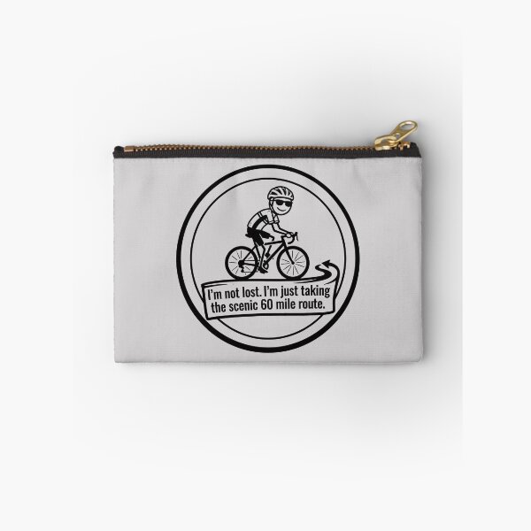 Item preview, I'm Not Lost Cyclist on Scenic Route designed and sold by ThreadRiotTees.