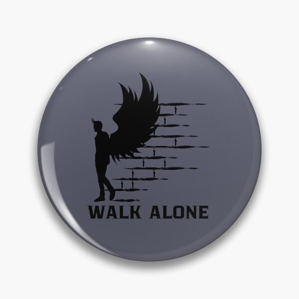 Item preview, Walk Alone Dark Winged Figure Design designed and sold by AhmadAnnaPrints.