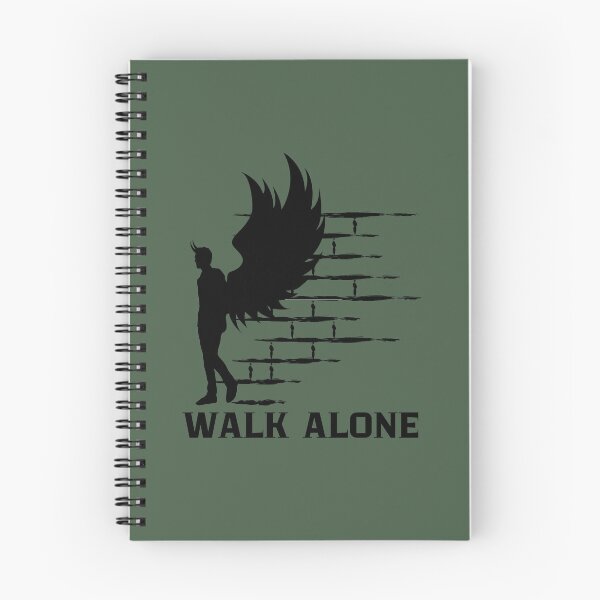 Item preview, Walk Alone Dark Winged Figure Design designed and sold by AhmadAnnaPrints.
