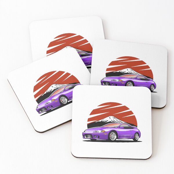 Item preview, Mitsubishi Eclipse GSX in Neon Purple Color JDM Sport Car designed and sold by Juan-Art-22.