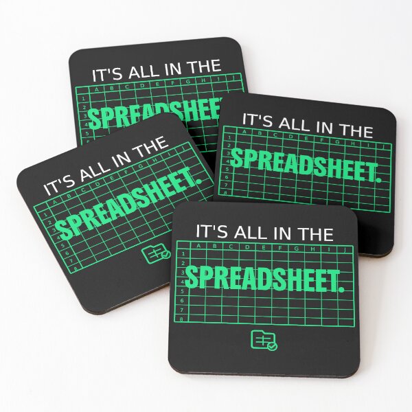 Item preview, It's All In The Spreadsheet | Office Humor T-Shirt designed and sold by Corpoheroes.