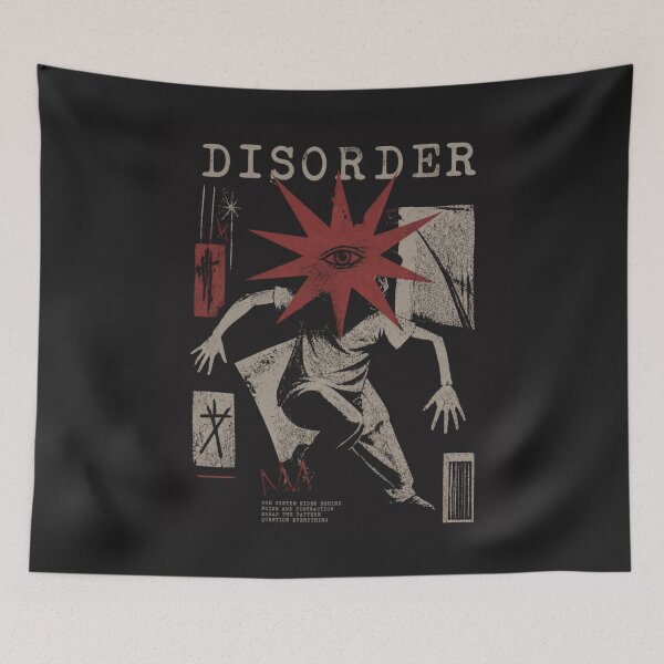 Item preview, Disorder Break the Pattern Brutalist Graphic Art designed and sold by ERODED SELF.