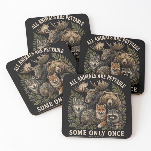 Item preview, Petable Wildlife Quote Shirt with Bear, Moose, Wolf and Fox designed and sold by anapldv.