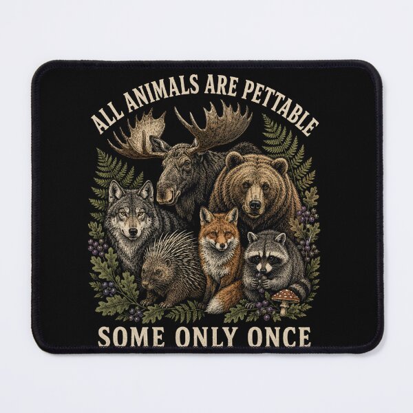 Item preview, Petable Wildlife Quote Shirt with Bear, Moose, Wolf and Fox designed and sold by anapldv.