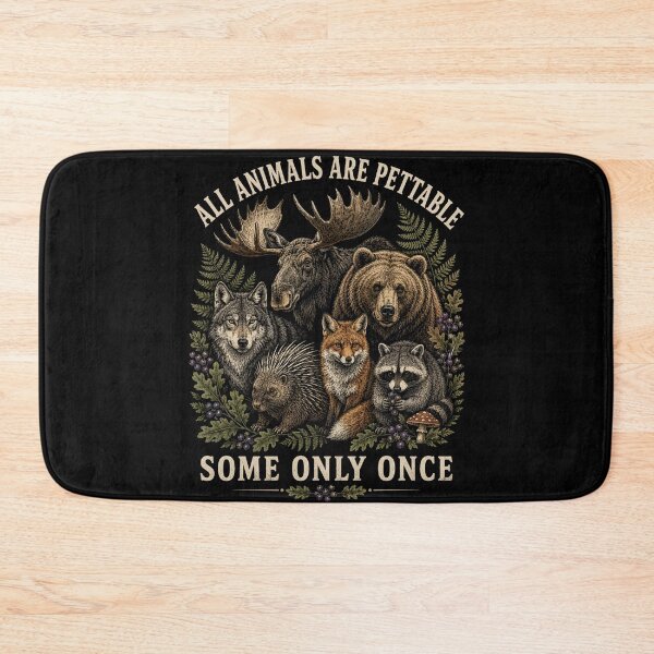Item preview, Petable Wildlife Quote Shirt with Bear, Moose, Wolf and Fox designed and sold by anapldv.