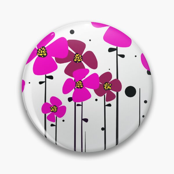 Artikelvorschau, Rosa Blüten – botanische Illustration entworfen und verkauft von Sklines Art | Mrz Danelli.