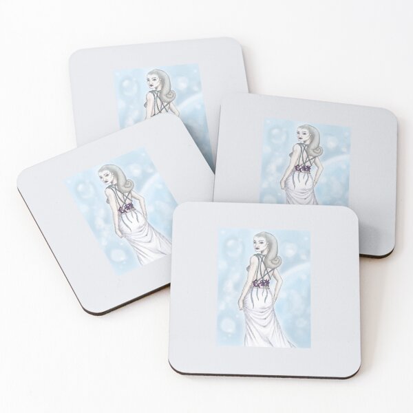 Item preview, Dare You: Icy Alien Beauty Fashion Illustration designed and sold by Half Moon Art.