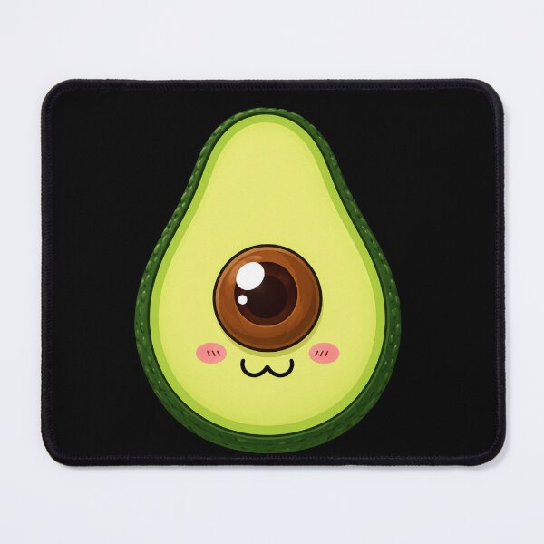 Item preview, Avocado Cute Kawaii Cartoon with Smiling Face designed and sold by anapldv.