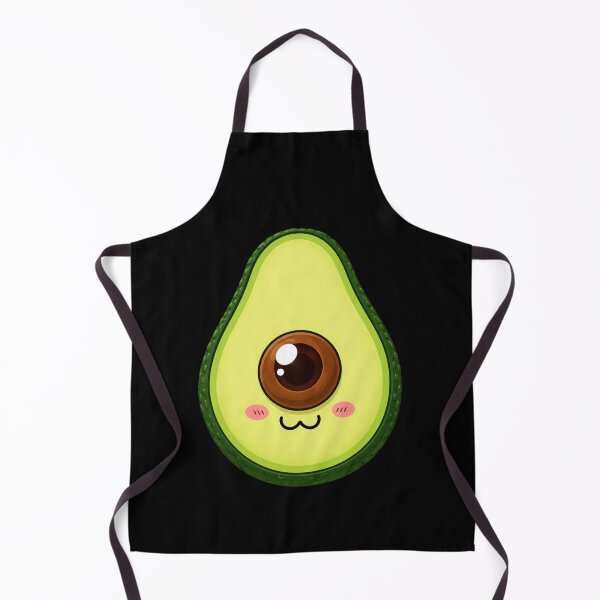 Item preview, Avocado Cute Kawaii Cartoon with Smiling Face designed and sold by anapldv.
