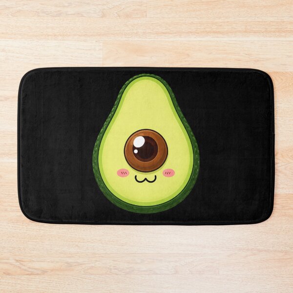 Item preview, Avocado Cute Kawaii Cartoon with Smiling Face designed and sold by anapldv.