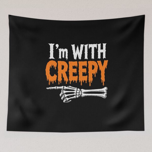 Item preview, Creepy Halloween Creep Graphic with Skeleton Hand designed and sold by anapldv.