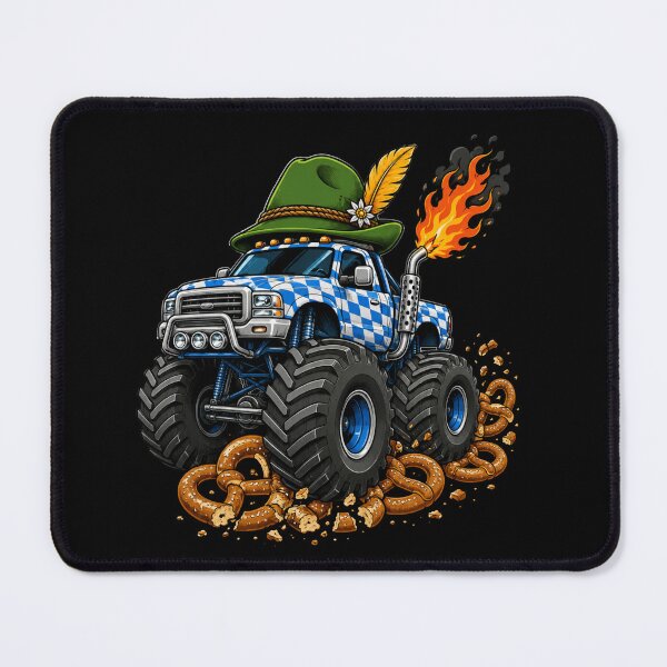 Item preview, monster truck with stein hat and flaming exhaust art designed and sold by anapldv.