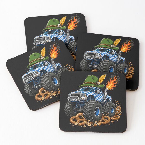 Item preview, monster truck with stein hat and flaming exhaust art designed and sold by anapldv.