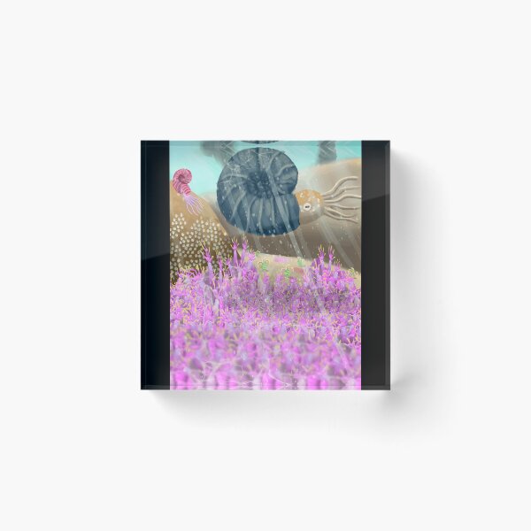 Item preview, Colorful Underwater Scene with Nautilus and Coral designed and sold by Fibi-studio.