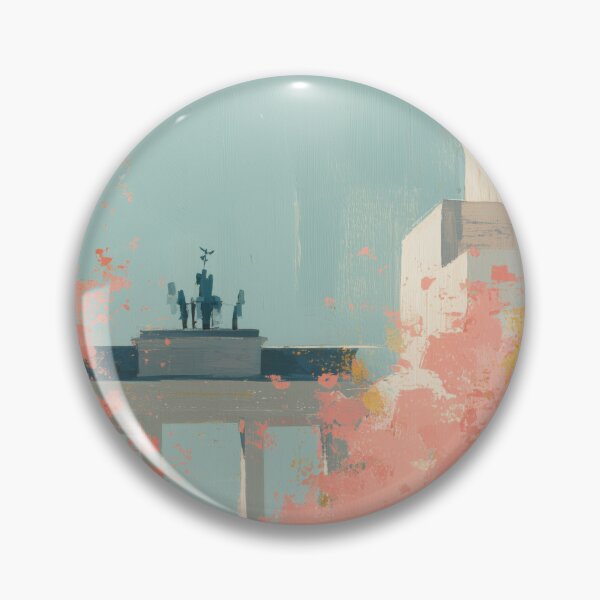 Item preview, Berlin Germany Art – Modern Travel Illustration of Brandenburg Gate designed and sold by MarkedArtPrints.