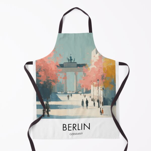 Item preview, Berlin Germany Art – Modern Travel Illustration of Brandenburg Gate designed and sold by MarkedArtPrints.