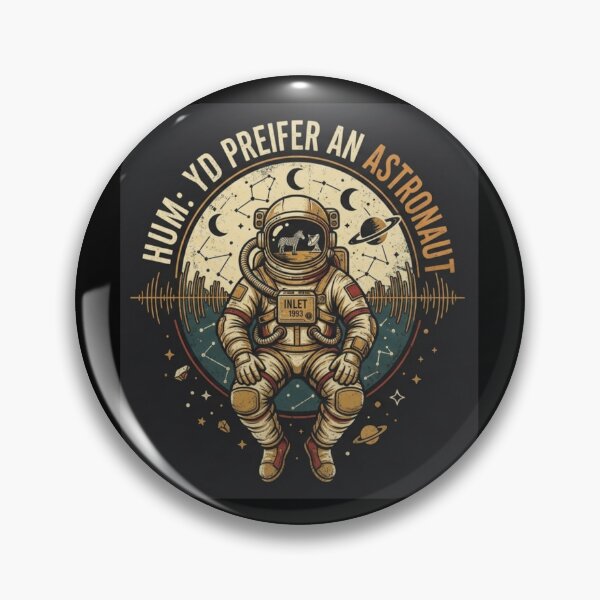Item preview, Hum Band Youd Prefer An Astronaut Vintage Space Graphic designed and sold by Sema Sema.