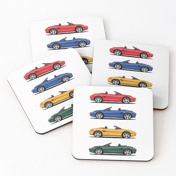 Item preview, Porsche 986 Boxster Color Stack Classic Illustration designed and sold by blackdogshop.