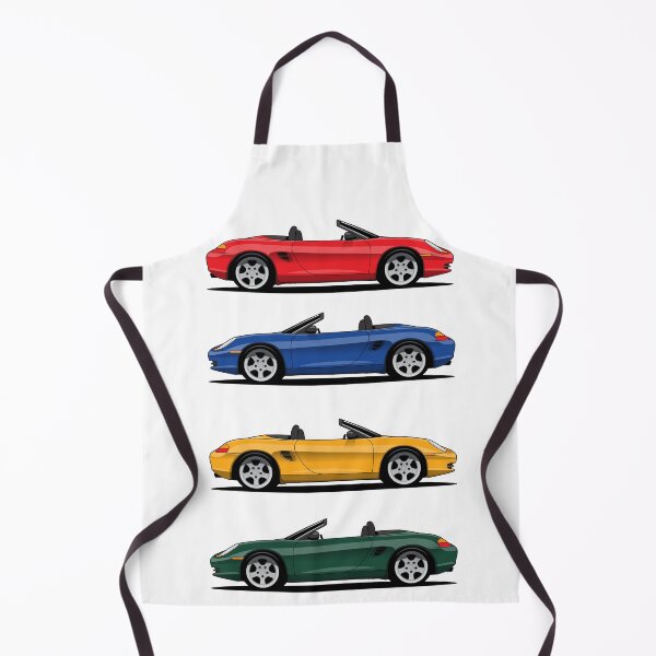 Aperçu de l'œuvre Illustration classique de la pile de couleurs de la Porsche 986 Boxster créée et vendue par blackdogshop.