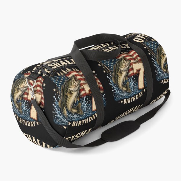 Item preview, Bass Fishing Birthday 7 American Flag Fish Graphic designed and sold by anapldv.