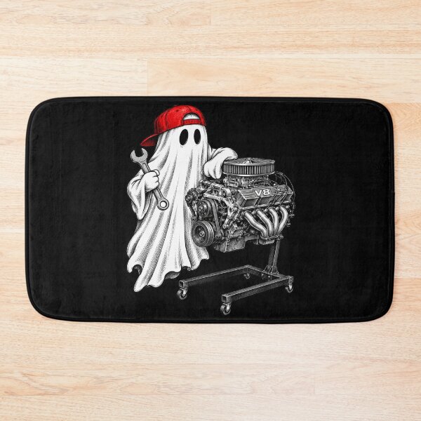 Item preview, Ghost Mechanic with Wrench and V8 Engine Artwork designed and sold by anapldv.