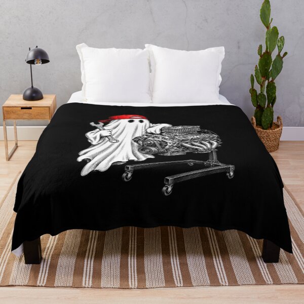 Item preview, Ghost Mechanic with Wrench and V8 Engine Artwork designed and sold by anapldv.