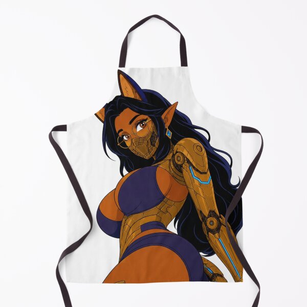 Item preview, Cyber Cat Girl Pin-Up – Retro Sci-Fi Cartoon designed and sold by  Hollow Moon Studios..