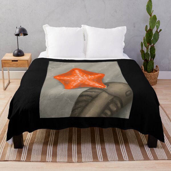 Item preview, Vibrant Orange Starfish in Shallow Water designed and sold by Fibi-studio.