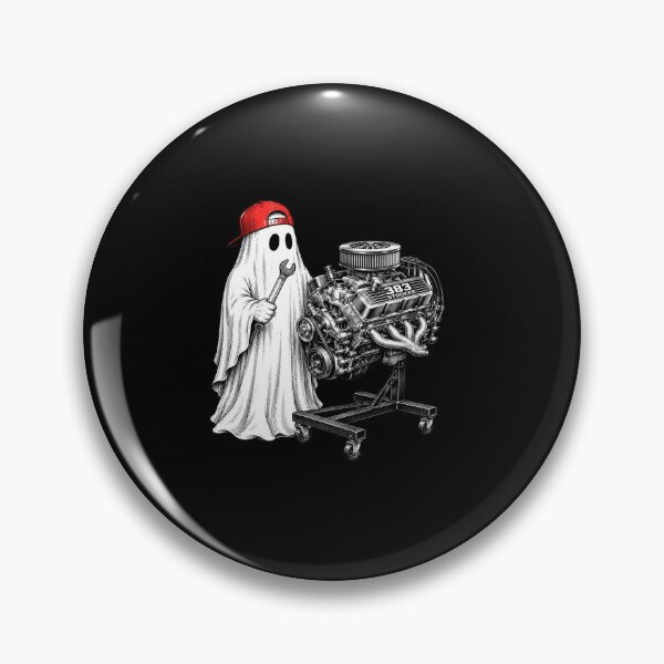 Item preview, engine Ghost Mechanic with 383 Stroker Hot Rod Art designed and sold by anapldv.