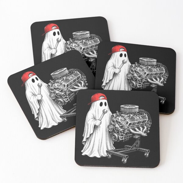Item preview, engine Ghost Mechanic with 383 Stroker Hot Rod Art designed and sold by anapldv.