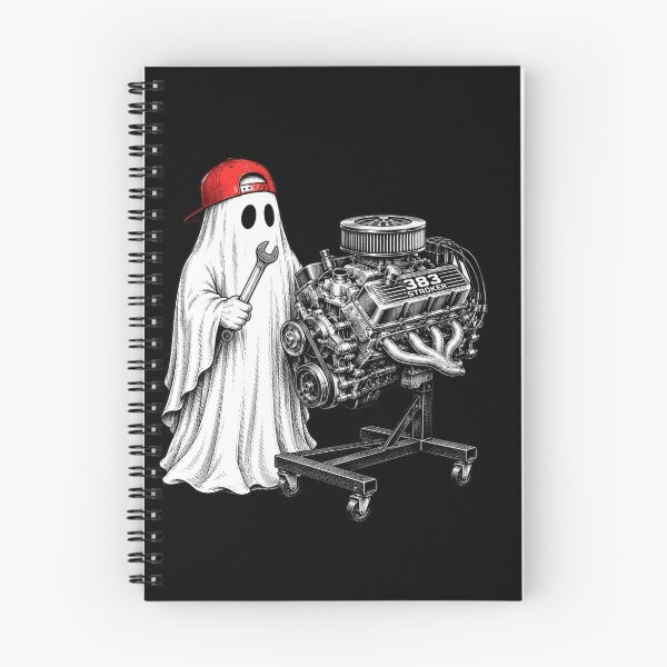Item preview, engine Ghost Mechanic with 383 Stroker Hot Rod Art designed and sold by anapldv.