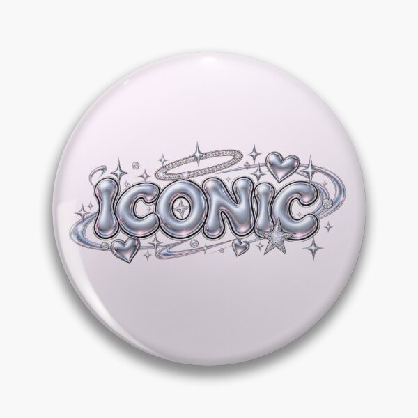 Item preview, Iconic Platinum Chrome Bubble Text designed and sold by Inkworksbyshery.