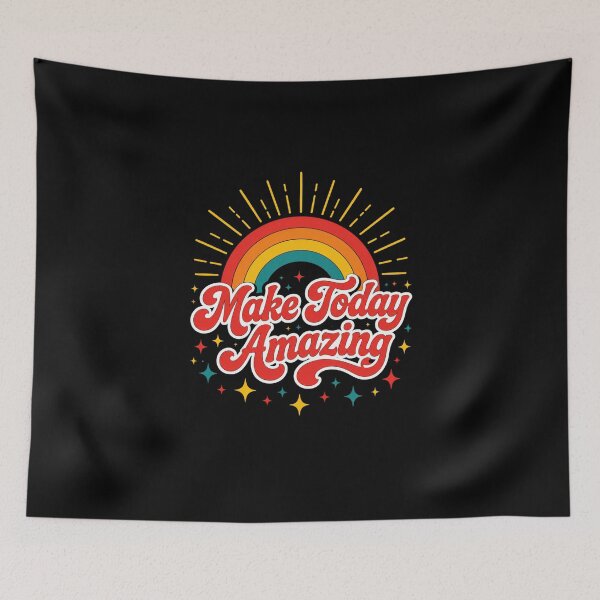 Item preview, Retro Rainbow Inspiration Graphic with Make Today Amazing designed and sold by anapldv.