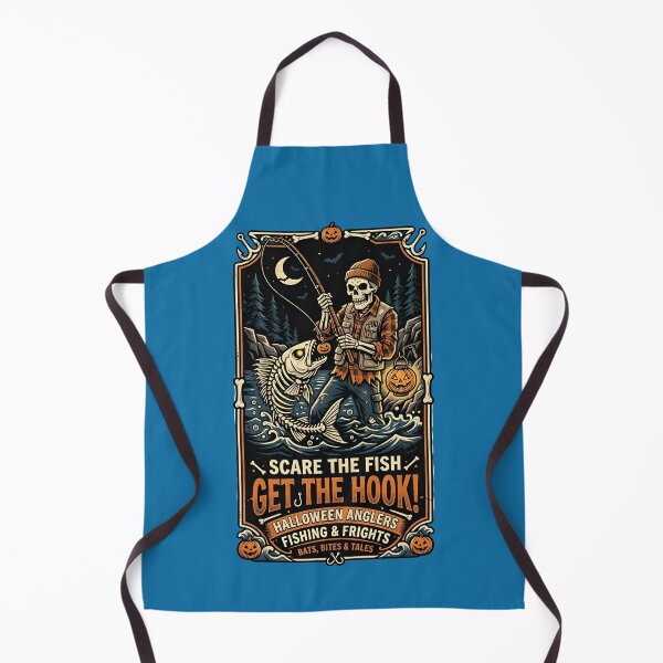 Item preview, Scare the fish, get the hook! - Fishing & Frights - Halloween anglers designed and sold by ParadoxParadox.