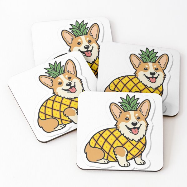 Item preview, Pineapple Corgi - Kawaii Tropical Summer designed and sold by conamor-bymel.