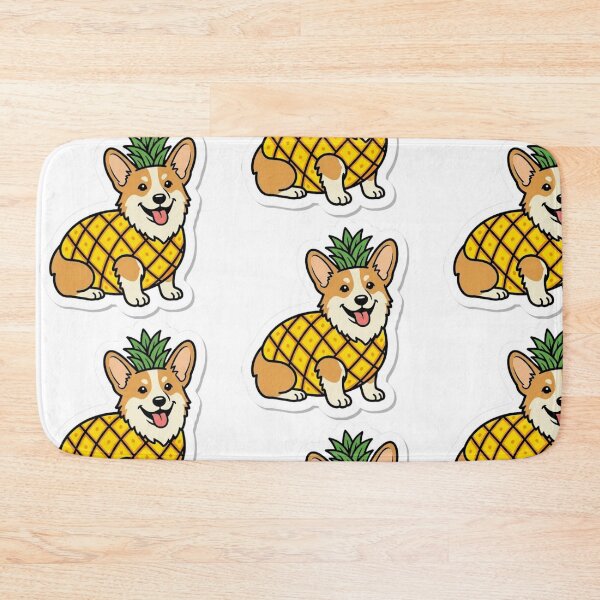 Item preview, Pineapple Corgi - Kawaii Tropical Summer designed and sold by conamor-bymel.