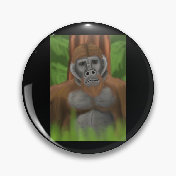 Item preview, Majestic Gorilla Portrait in Nature designed and sold by Fibi-studio.