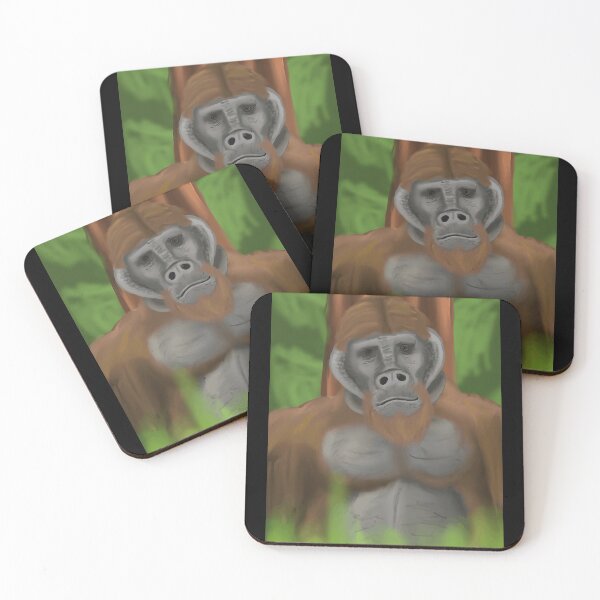 Item preview, Majestic Gorilla Portrait in Nature designed and sold by Fibi-studio.
