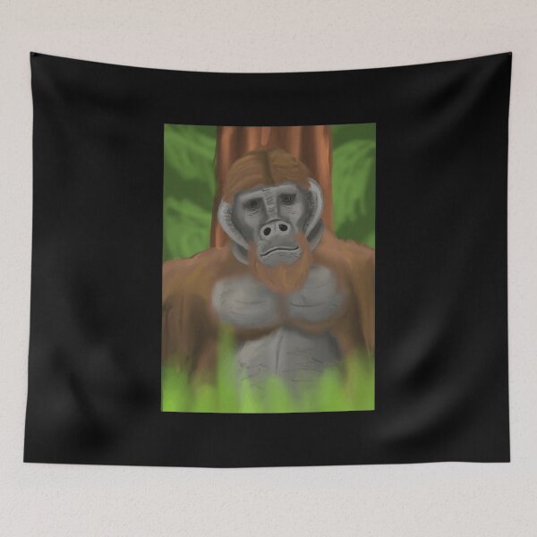 Item preview, Majestic Gorilla Portrait in Nature designed and sold by Fibi-studio.