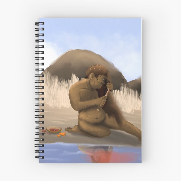 Item preview, Prehistoric Man Grooming with Tools designed and sold by Fibi-studio.