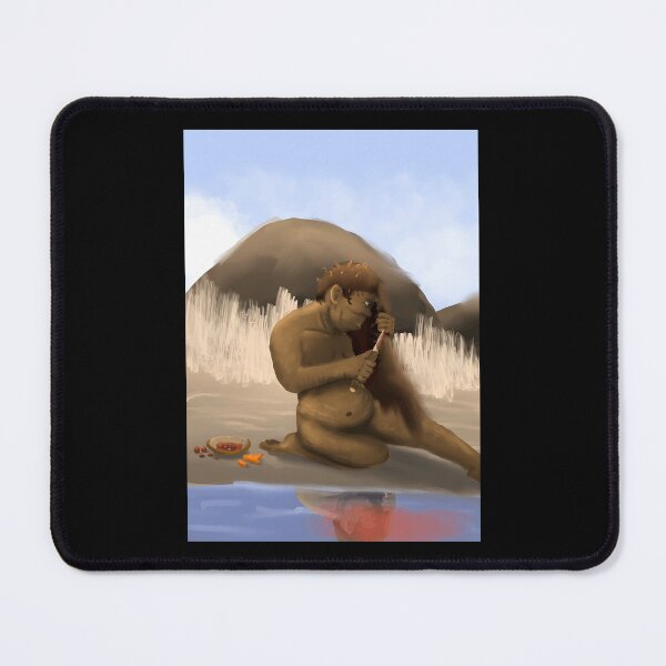 Item preview, Prehistoric Man Grooming with Tools designed and sold by Fibi-studio.