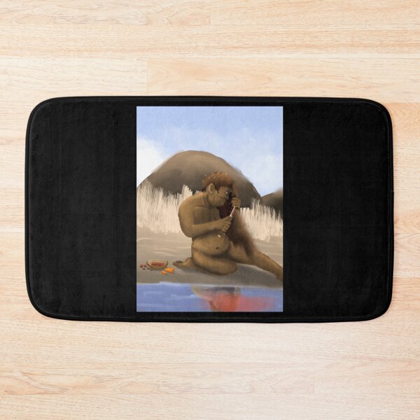 Item preview, Prehistoric Man Grooming with Tools designed and sold by Fibi-studio.