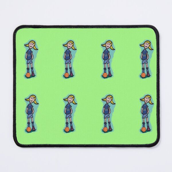 Item preview, Girl football player (soccer) designed and sold by SombreroDoodles.
