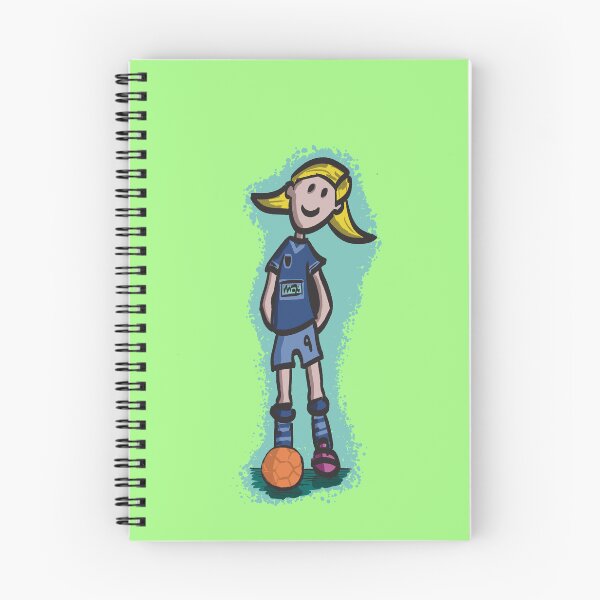 Item preview, Girl football player (soccer) designed and sold by SombreroDoodles.